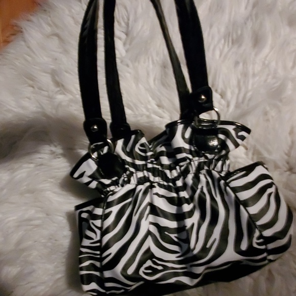 Zebra print leather purse - Picture 4 of 8